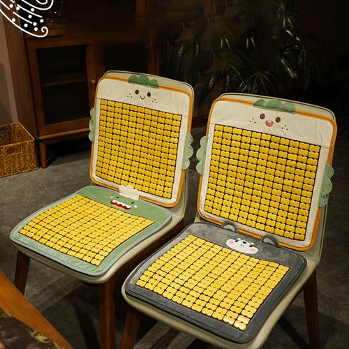 Car Cushion Mat Cute Bread Bamboo Seat Cooling Pad  A