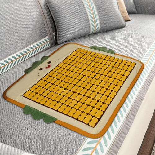 Car Cushion Mat Cute Bread Bamboo Seat Cooling Pad  A