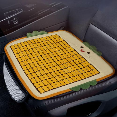 Car Cushion Mat Cute Bread Bamboo Seat Cooling Pad  A