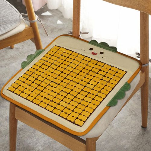 Car Cushion Mat Cute Bread Bamboo Seat Cooling Pad  A