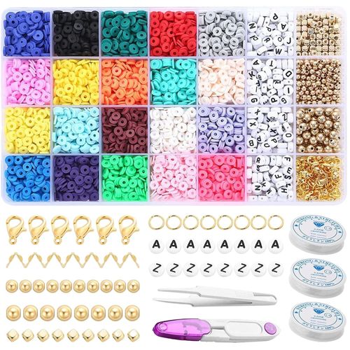 6mm Round Polymer Clay Bead Loose DIY Jewelry Making 4483pcs