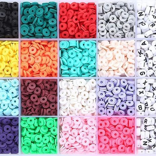 6mm Round Polymer Clay Bead Loose DIY Jewelry Making 4483pcs