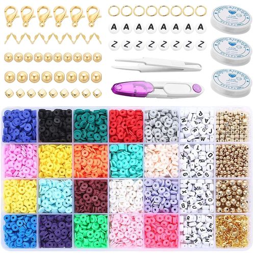 6mm Round Polymer Clay Bead Loose DIY Jewelry Making 4483pcs