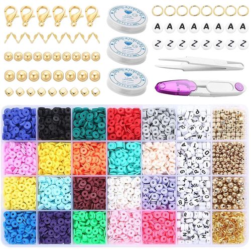 6mm Round Polymer Clay Bead Loose DIY Jewelry Making 4483pcs