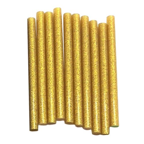 10Pcs Hot Melt Glue Sticks 7mm Hot Melt Glue Sealing Gold