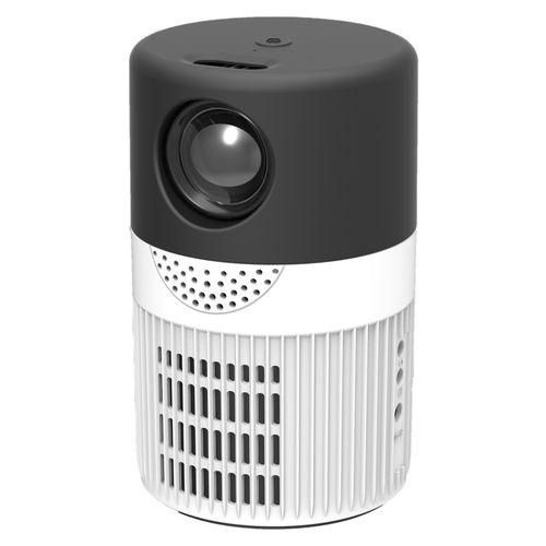 T400 100 Inch Screen 3000 Lumens LED Mini Projector, Plug Type:AU PlugBlack White