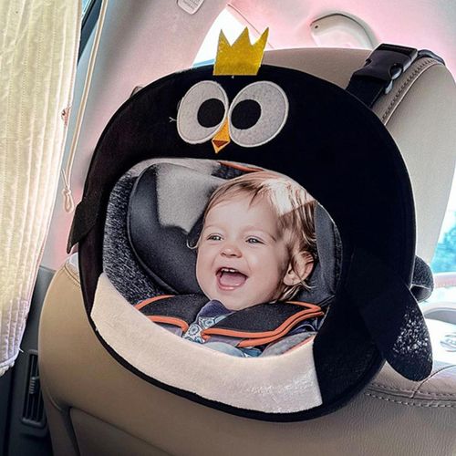 Car Baby Backseat Mirror Wide View Cartoon Animals