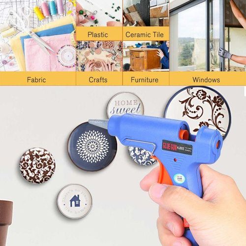 Electric Heating Hot Melt Glue Gun- Blue