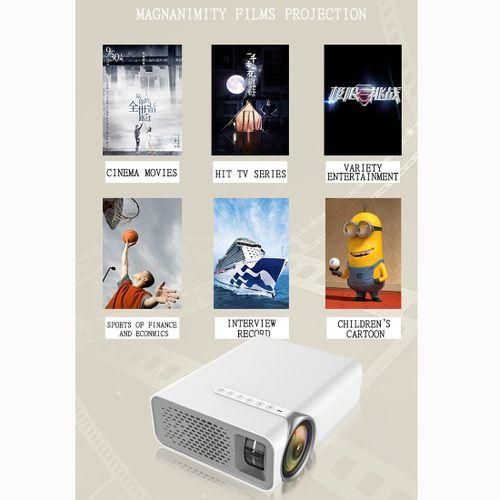 YG520 800x480 1800LM Mini LED Projector Home Theater, Mobile Phone Version Black