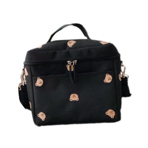 Baby Diaper Bag Stylish Canvas Portable Baby  Black