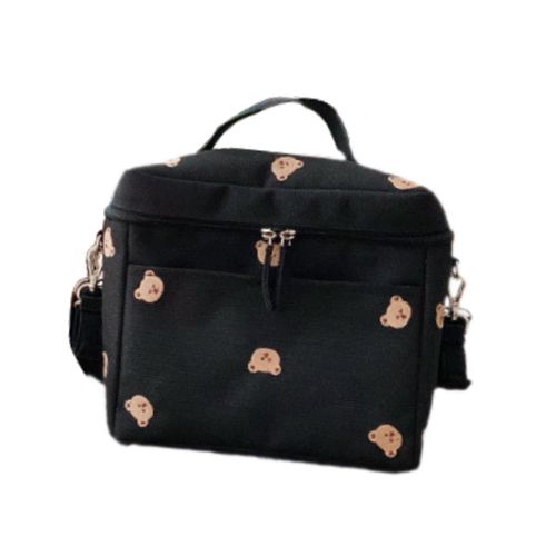 Baby Diaper Bag Stylish Canvas Portable Baby  Black