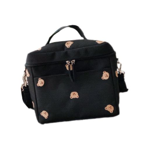 Baby Diaper Bag Stylish Canvas Portable Baby  Black