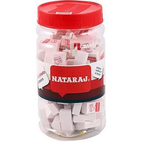 Nataraj Plasto Eraser - Jar- JAR(100Pcs)