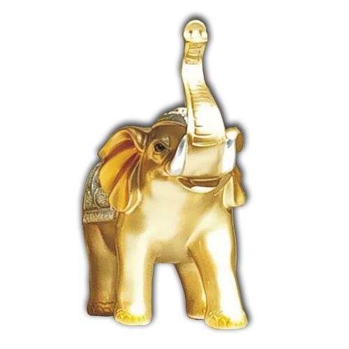 Elephant Sculpture Figurine Home Decoration - Gold