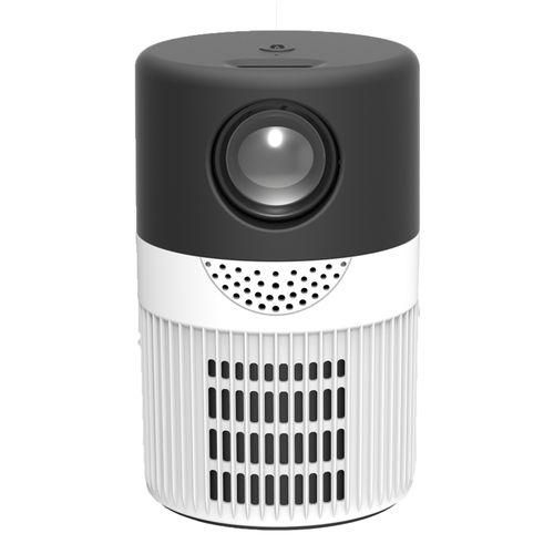 T400 100 Inch Screen 3000 Lumens LED Mini Projector, Plug Type:US PlugBlack White