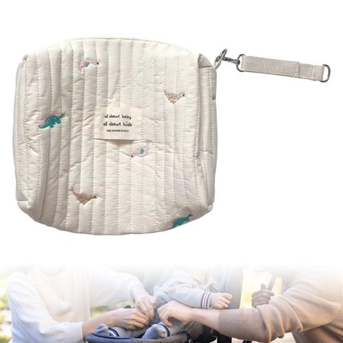 Mini  Storage Bag Quilted Cotton Cute Dinosaur
