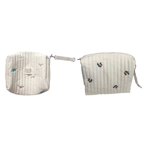 Mini  Storage Bag Quilted Cotton Cute Dinosaur