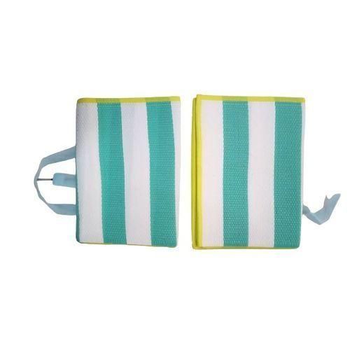 Foldable Stripped Floor Travel Mat'blue