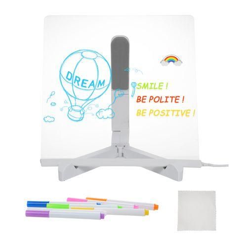 Acrylic Dry Erase Board With Light 20x20cm Writing Board