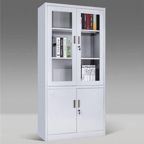 Glass Filing Cabinet - White