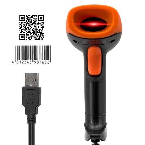 Handheld 1D2DQR Barcode Scanner USB Wired Bar Code Reader