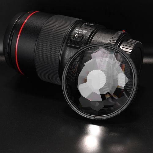 77mm Kaleidoscope Prism Camera Glass Filter Variable Number