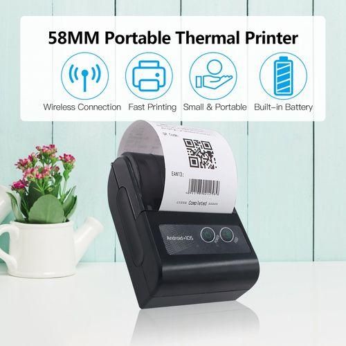 58mm Mini Portable Thermal Printer Wireless