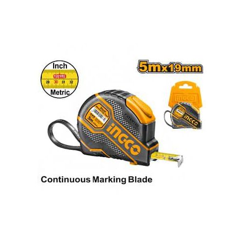 INGCO Measuring Tape 5 Meter HSMT08052 - Black/Orange