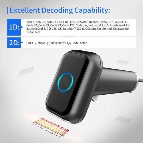 High Speed Barcode Scanner 1D2DQR Code Scanner 2.4G