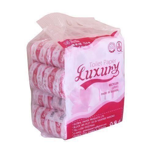Luxury Pack Of 24 Rolls Of Toilet Paper- Pink