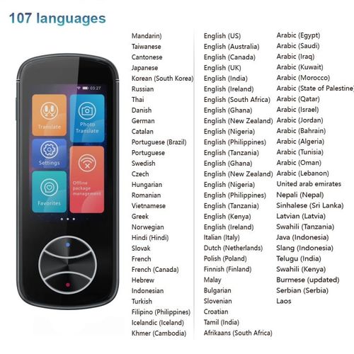 V10 3.0 inch Touch Screen Smart Translator