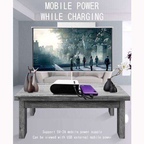 YG210 320x240 400600LM Mini LED Projector Home Theater, General Version Blue