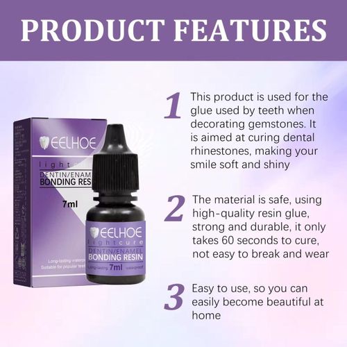 Tooth Gem Decoration Glue - Transparent