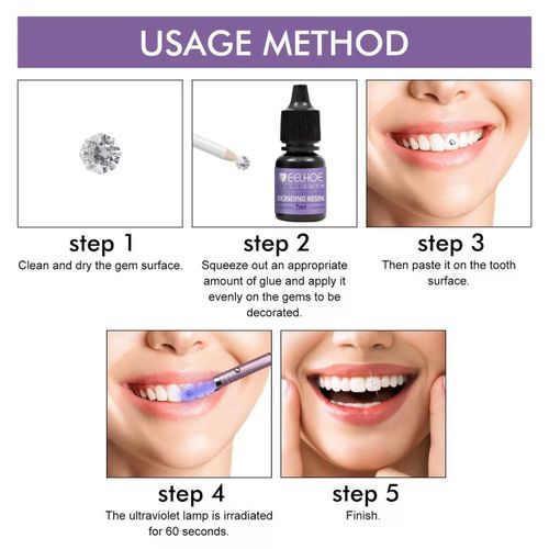 Tooth Gem Decoration Glue - Transparent