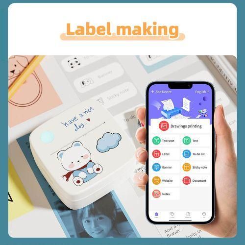 Mini Pocket Printer Portable Thermal Instant Photo Printing
