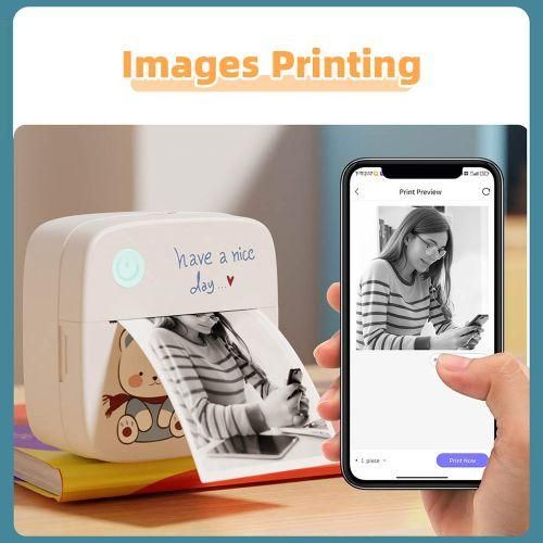 Mini Pocket Printer Portable Thermal Instant Photo Printing