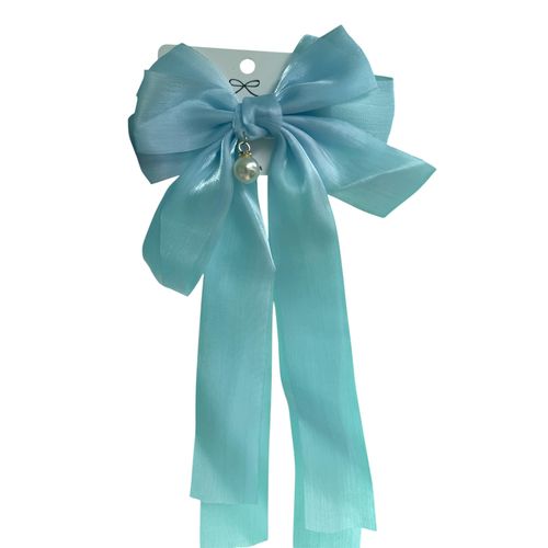 Hairpin Bow Ribbon For Women- Blue
