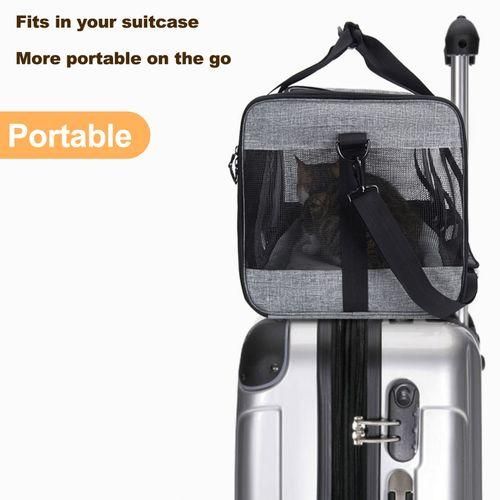 Breathable Car Pet Carrier  Airline Approved Portable Bag