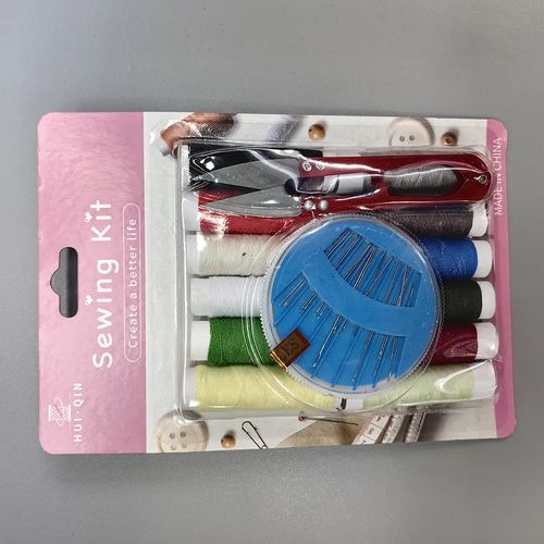 Sewing Tool Box Hand Sewing Needles And Thread with Scissors Set Portable Sewing Kit