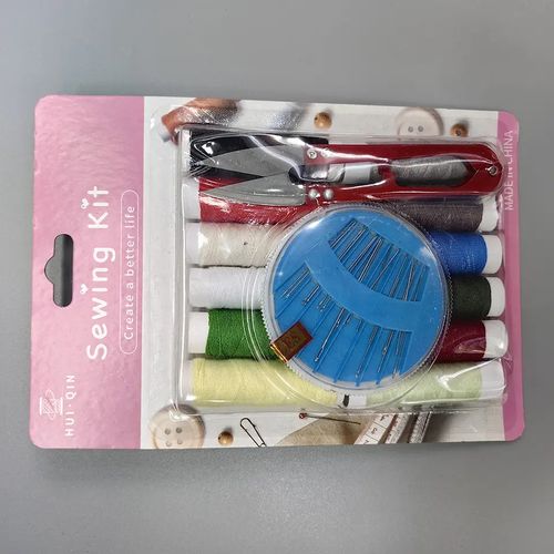 Sewing Tool Box Hand Sewing Needles And Thread with Scissors Set Portable Sewing Kit