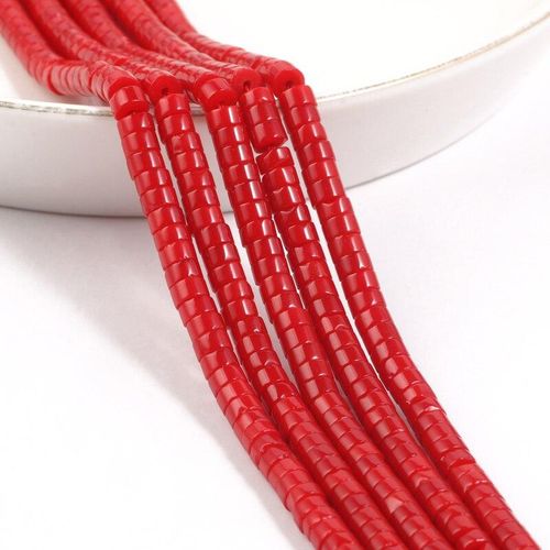 red coral Natural  Rondelle Bead 4x2mm Turquoise Quartz Jasper Flat Round Disc Beads for Jewelry ing DIY let Acessories 15'