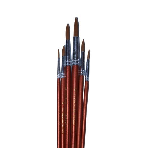 Pointed Art Brushes - Red
