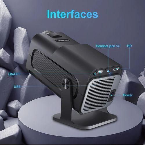 Mini 720P Android 11 4K Projector 300ANSI Wifi6 Portable 180° Rotable Projectors