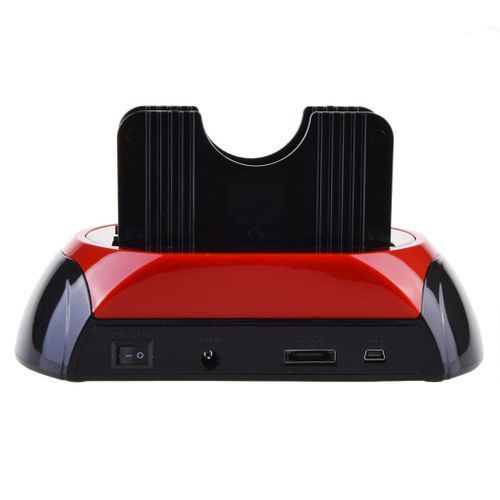 All In 1 HDD Docking Base   USB 3.0  Hard Drive Card-Red