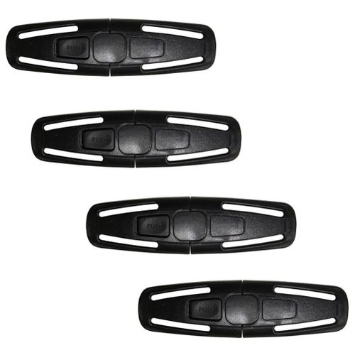 4Pcs Car Baby Safety Seat Belt Latch Set Harness Chest Clip Children Safe Strap Lock Buckle,Default NO5237