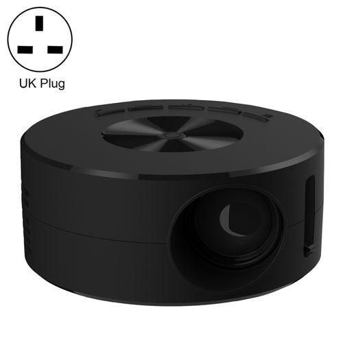 T200 1500LM 1920x1080P LED Mini Projector, UK PlugBlack