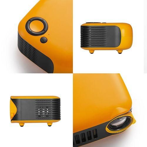 A2000 1080P Mini Portable Smart Projector Children Projector, UK PlugBlack