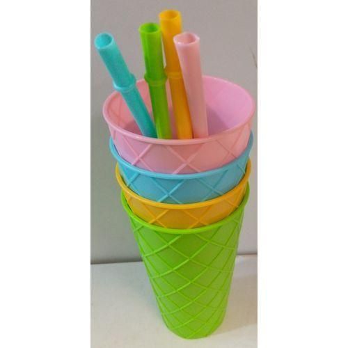 Bb Plastics 12 Pieces Plastic Glasses (multi color