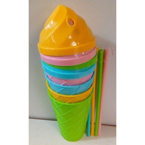 Bb Plastics 12 Pieces Plastic Glasses (multi color