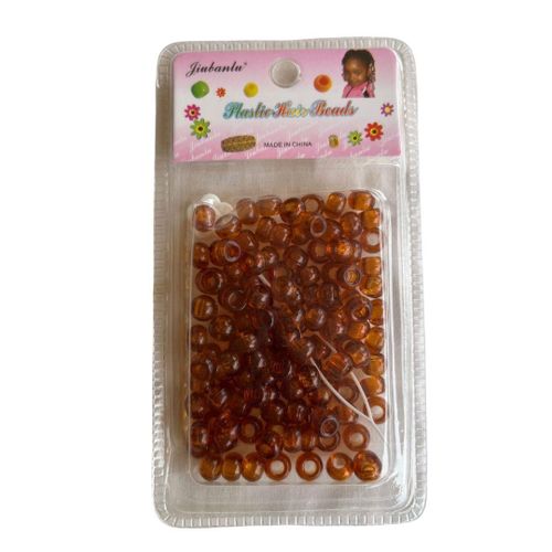 100pcs Braid Hair Beads - Coffee Brown